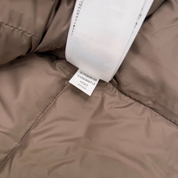 Athleta Vest Womens Small Pyrite Shine Metallic Downtown Puffer Down Waterfowl - Picture 14 of 16